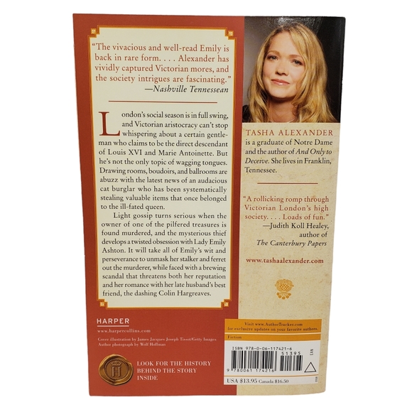 3/$12 Tasha Alexander A Poisoned Season Paperback Book - Picture 3 of 6